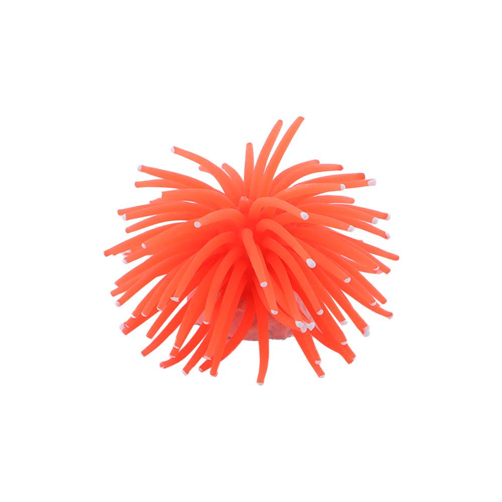 

Reef Colors Decoration Ornament Aquarium Underwater Silicone Coral Decor Silicone Fish Plant Artificial Coral помаранчевий