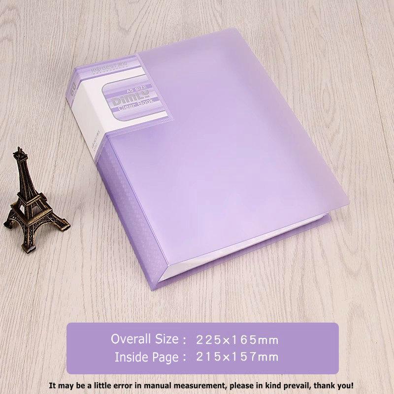 Transparent PVC Bag A5 Display Book Multi Pocket File Folder For A5 Document Organizer Paper Storage Clear File A5 Folder