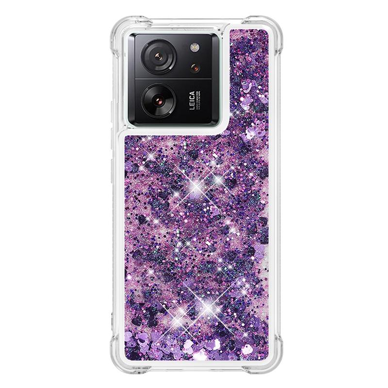 13T Pro Hülle auf Für Funda Xiaomi 13T Pro Hülle Glitzer Treibsand Dynamische Flüssigkeitshülle Für Xiomi 13T Xiaomi13T Pro Handyhülle Etui