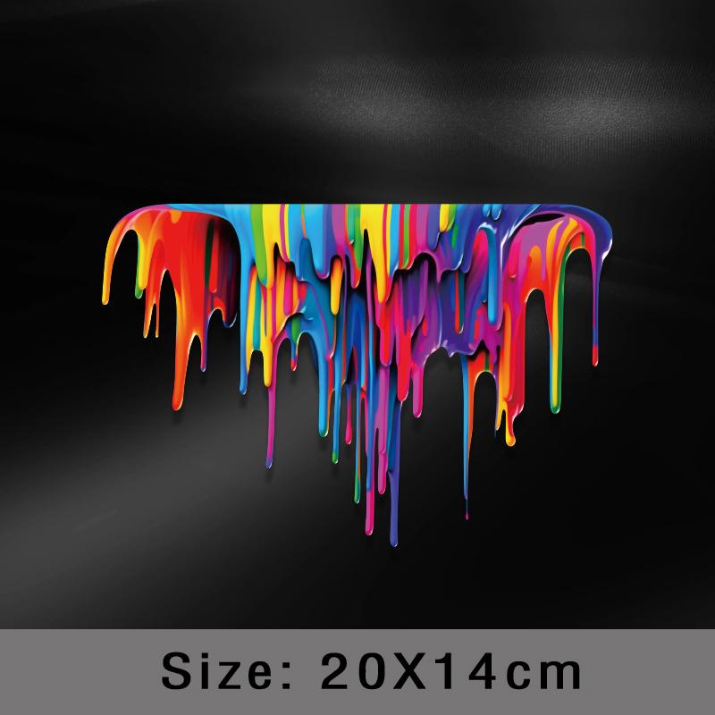 Auto Regenbogen Farbe Graffiti Auto Zubehör Aufkleber Vinyl Für Lkw Motor Aufkleber Seite Körper Kraftstoff Tank Vans Fenster Aufkleber