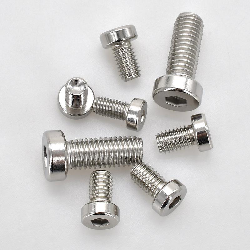 304 Edelstahl Flachkopf Innensechskant Maschinenschrauben M3-M10