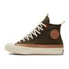 1970s Street Ivy Trend Comfortable High-top Canvas Shoes Unisex Yellow Green