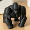 3D-gedruckte Gorilla-Skulptur Ornament Minimalistische Moderne Kunstfigur mit Detaillierter Textur Umweltfreundliche Dekoration für Wohnzimmer Büro Schreibtisch