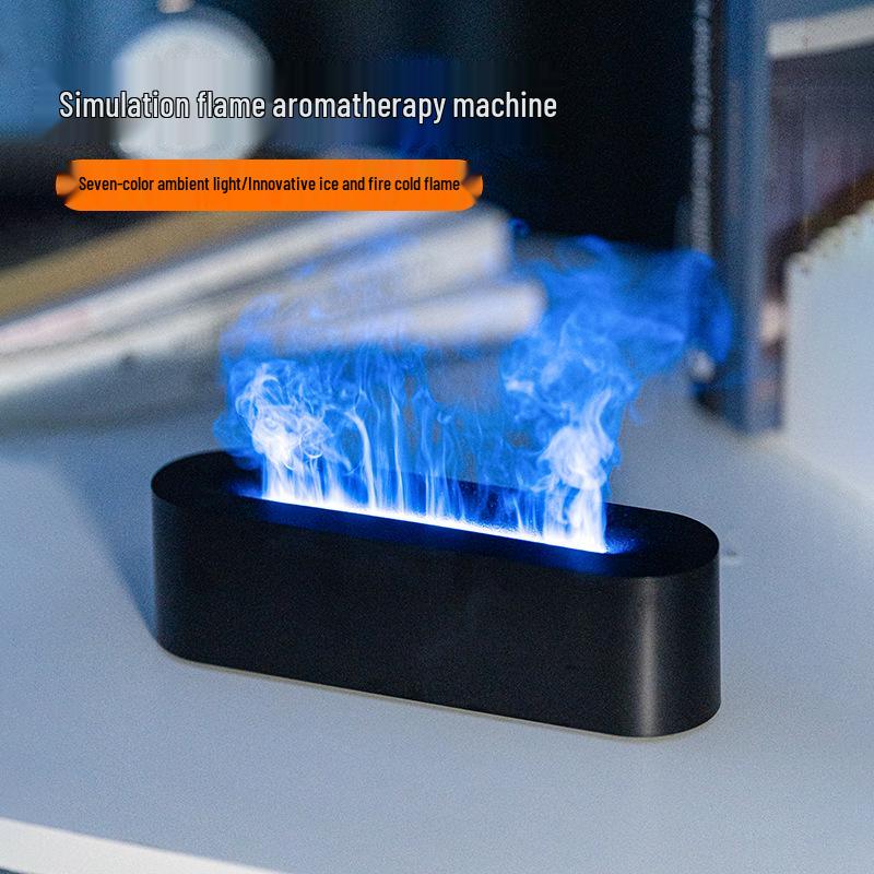 Retro 3D Flame Aroma Diffuser & Colorful Light Humidifier