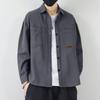 Retro Workwear Long-sleeved Shirt Men's Spring and Summer Pure Cotton Casual Top Men's Cardigan Lining