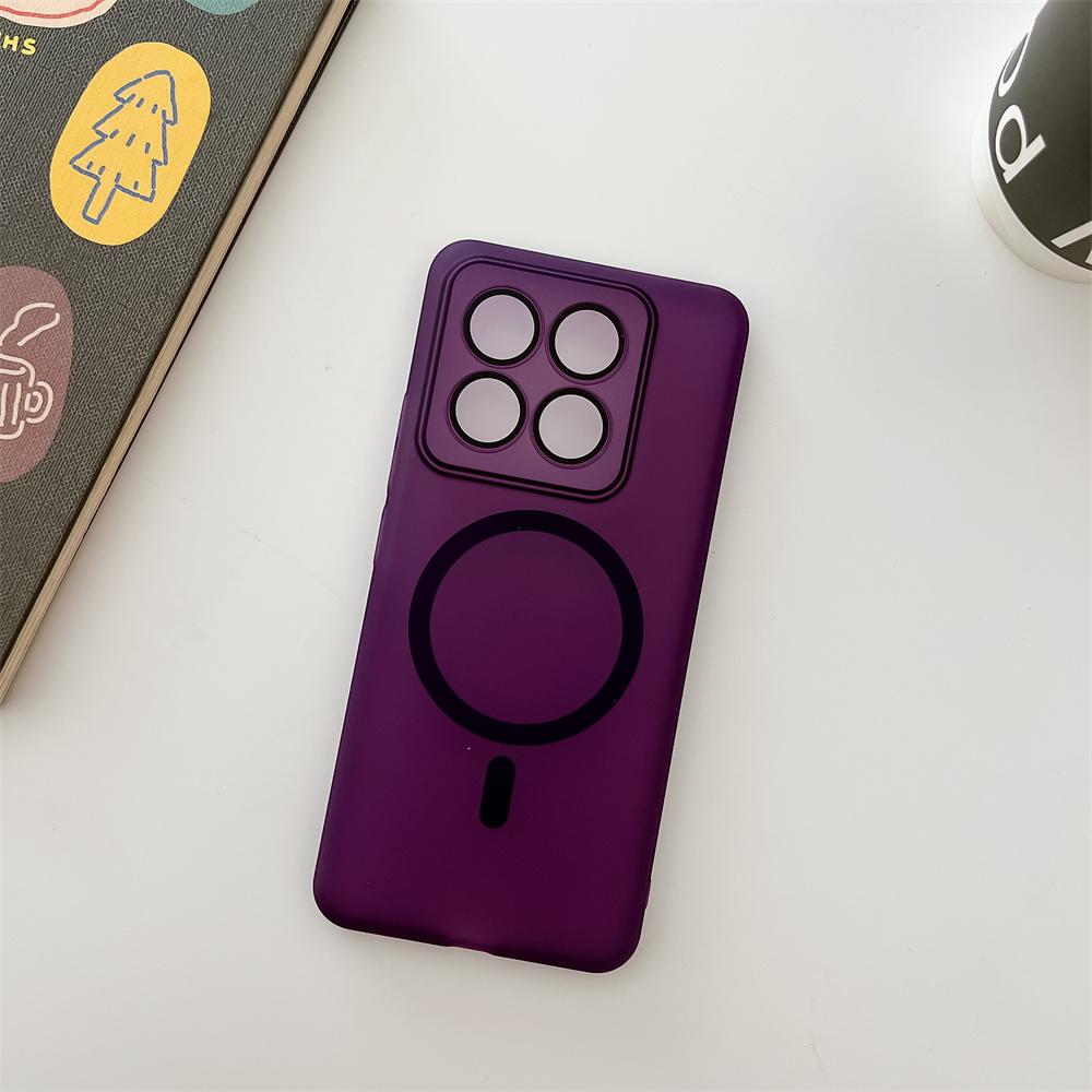 Matte Ultra Thin Plastic Phone Case For Xiaomi Mi 14 14Pro Silky for Magsafe Magnetic Wireless Charging Cooling Cover