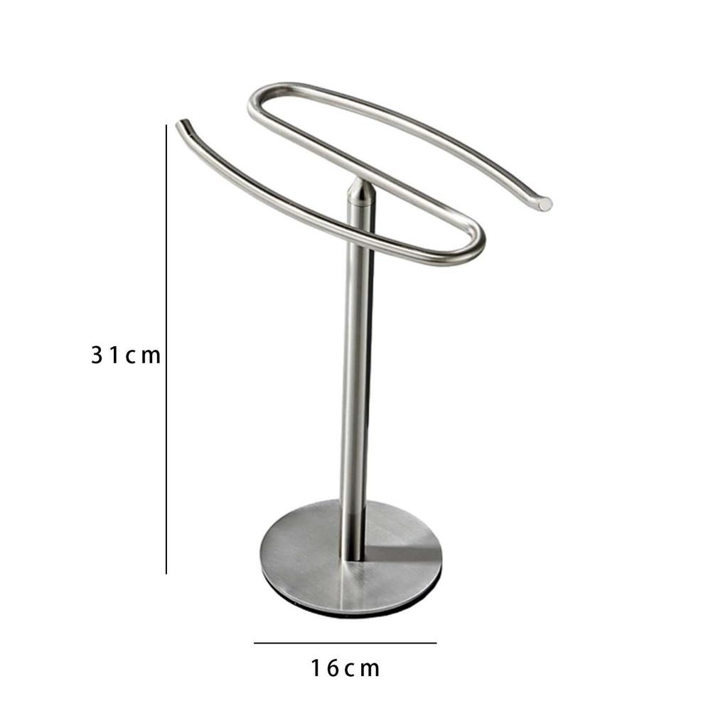 Hand Towel Stand Watch Holder Rust Resistant Antiskid Bottom Multipurpose Height 31cm Space Saving for Dressing Tables Accessory