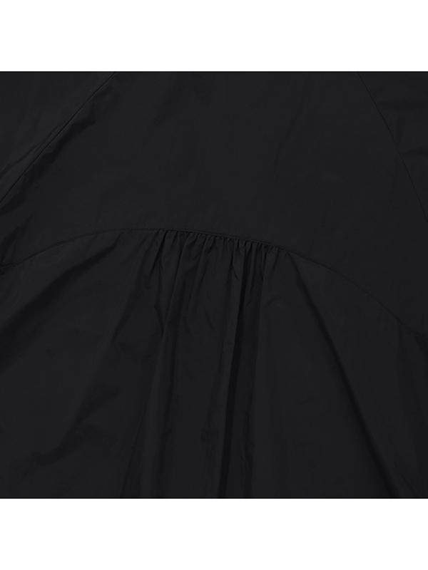 Kirsh Cherry String Shirred Windbreaker [Black]