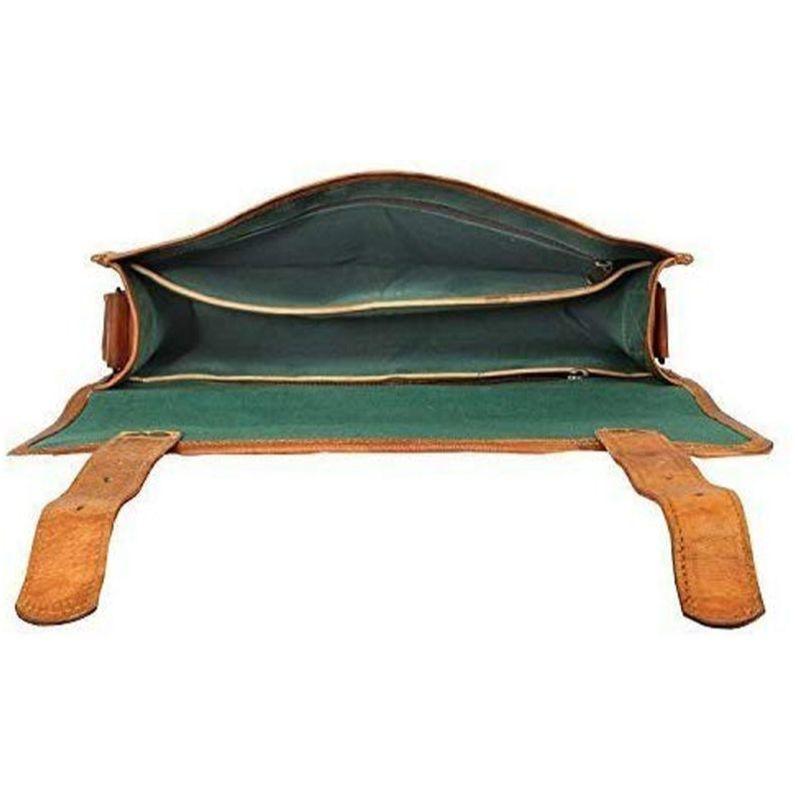 Geanta messenger din piele de 13" Geanta pentru laptop Geanta de birou cadou pentru barbati Geanta de umar deteriorata de calculator