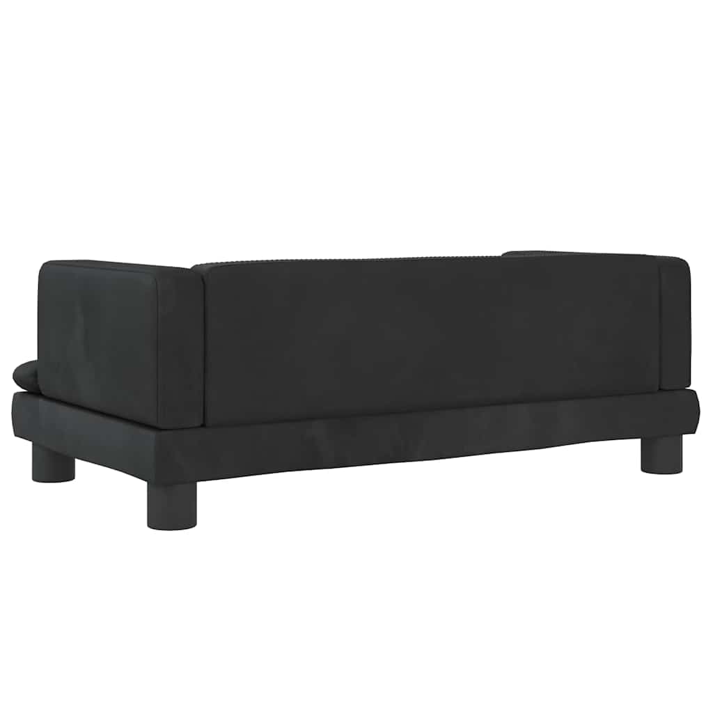 Vidaxl Legowisko Dla Psa, Czarne, 80X45X30 Cm, Aksamit