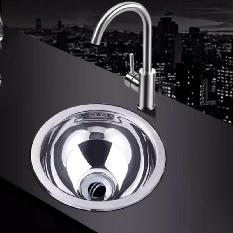 Practical Sturdy Stainless Steel Conical Basins Perfect for Balconies Room and Tight Areas Easy Installion Designs