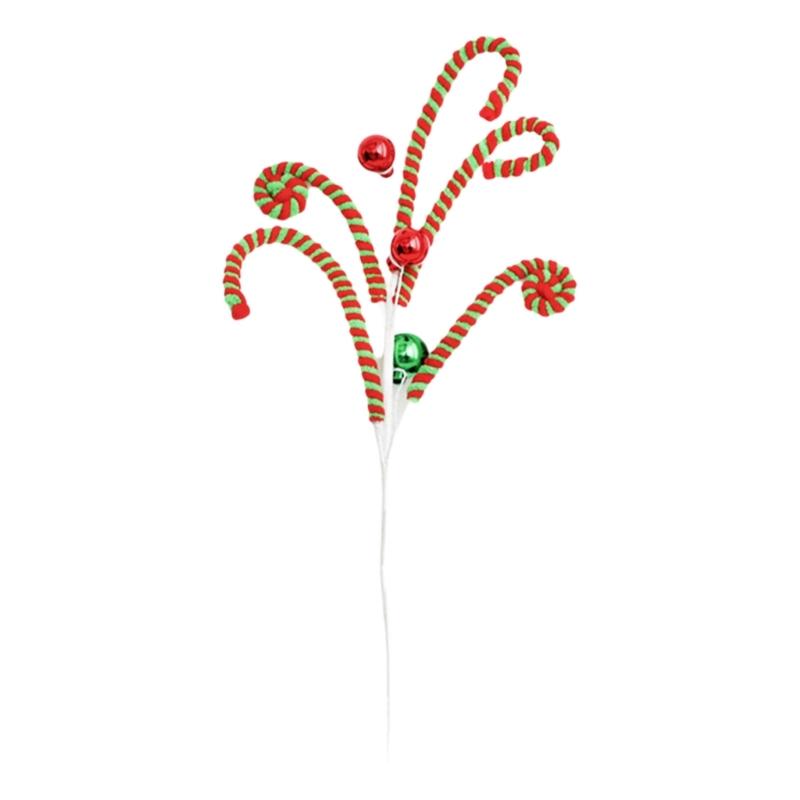 

Plush Texture Christmas Tree Picks Christmas Tree Picks Decoration Curly Stem For Wreath Crafting