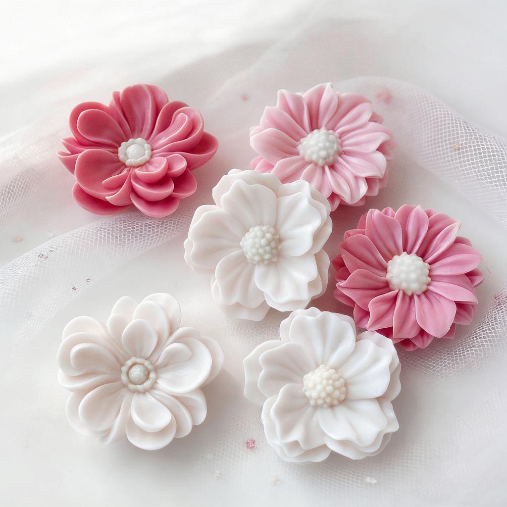 Candy Baking Mould Flexible 3d Flower Silicone Mold Daisy Flower Mold 3d Aromatherapy Candle Mold For Scented Candles Resin Art
