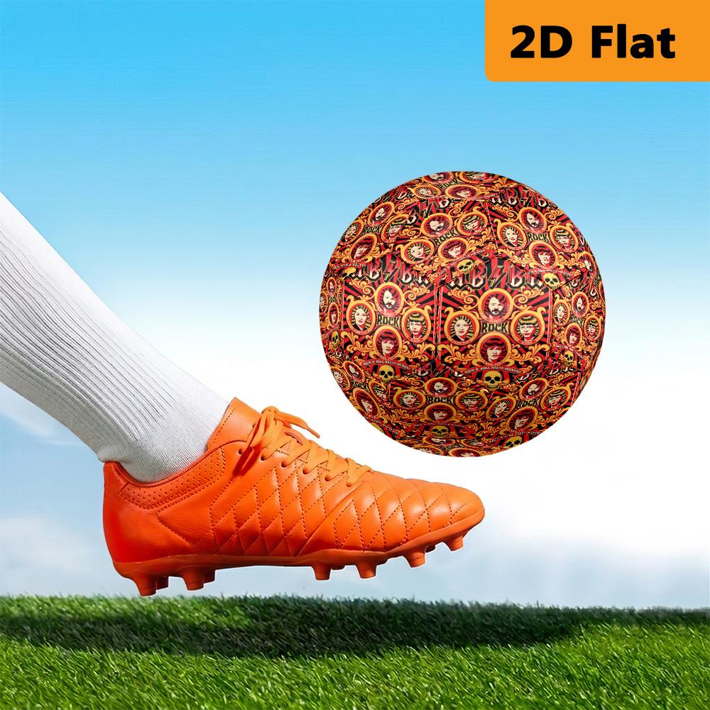 Rock Legends Unite Soccer Ball Suitable for Both Training and Competition Very Elastic No. 5 Football Outdoor Sports Unique Football Gifts