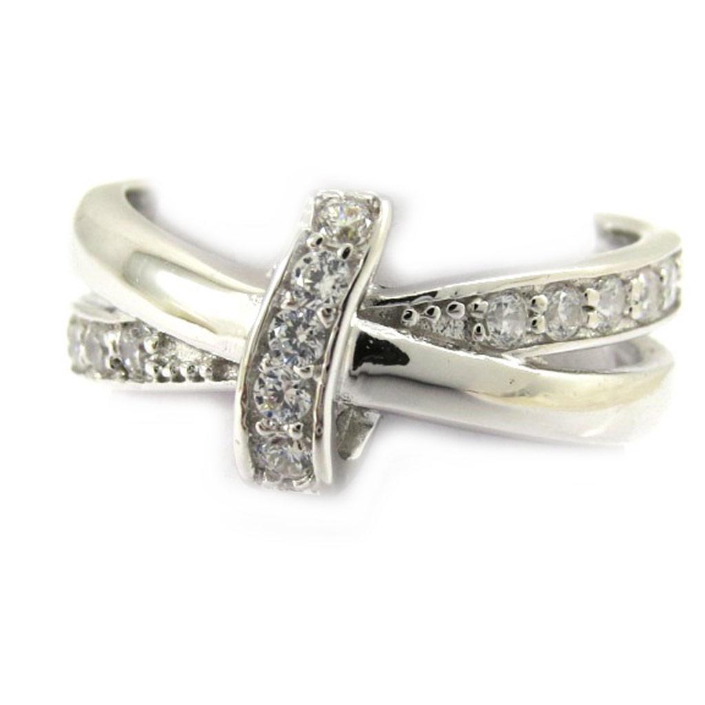 Silver Ring 'Sissi' White Silver (rhodium) - 10 Mm