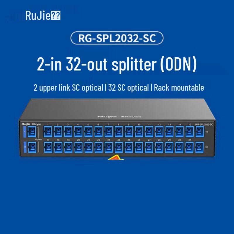

Ruijie RG-SPL2032-SC 2x32 Rack-Mountable Optical Splitter