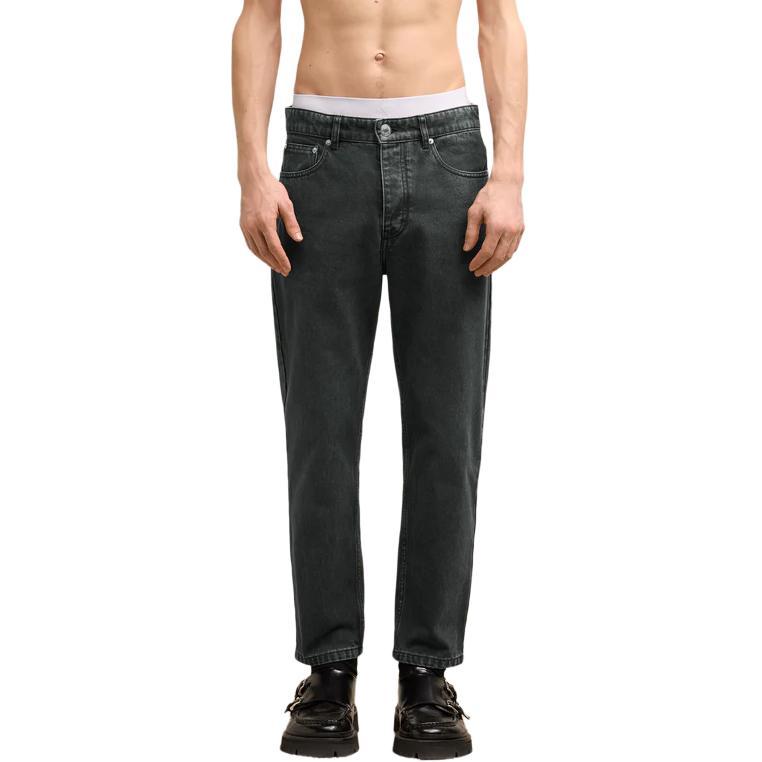 Ami Paris Logo Patch Tapered Fit Jeans HTR103CO0037-001