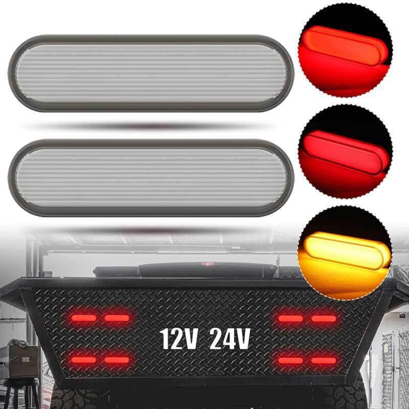 1 Paar 34led Zweifarbig 3 In 1 Führungslicht Anhänger LKW Bremslicht Lauflicht DRL Blinker