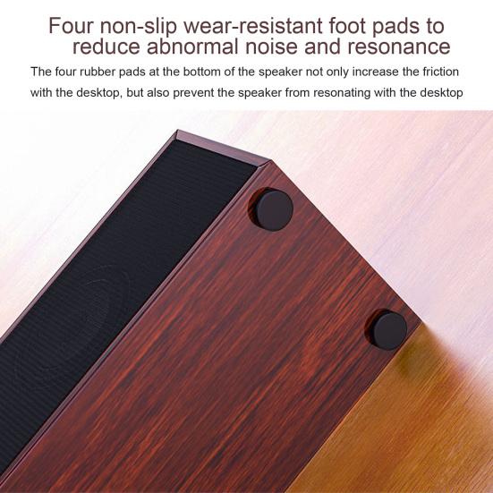 E350M Bluetooth-compatible Speaker Wireless Stereo Sound Rectangle Portable Sound Box Subwoofer for Desktop