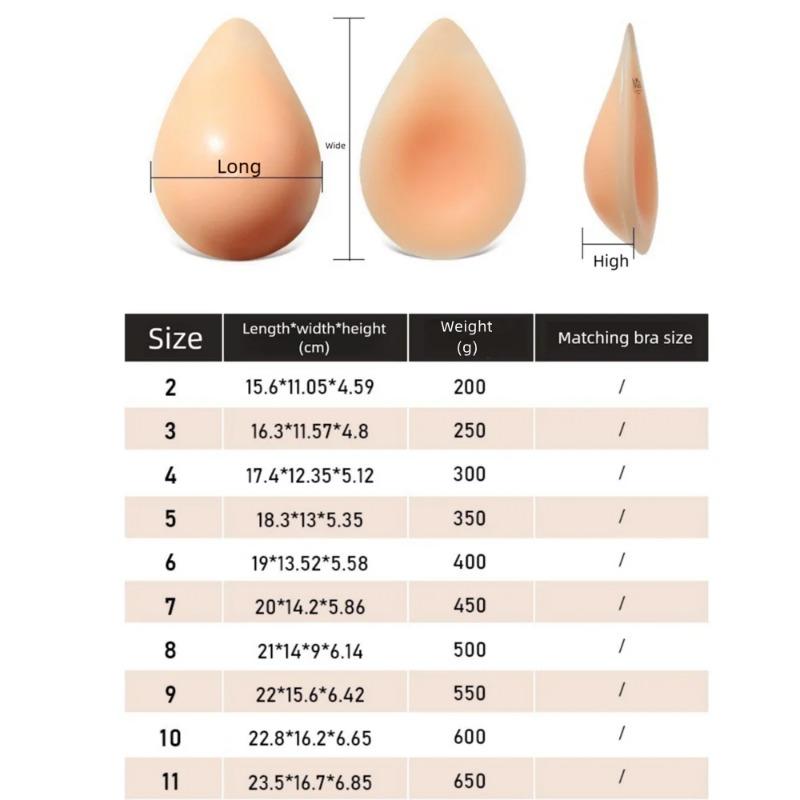 Realistic droplet shaped silicone breast prosthesis for role-playing of false nipples after mastectomy