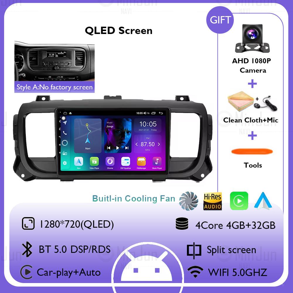 

Android 14 Car Radio For Citroen Jumpy Peugeot Expert 2016 - 2021 Multimedia Player Carplay Navigation GPS Screen Auto Stereo