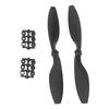 RC Aircraft Propellers Black Nylon Flexible Aerodynamic Design Easy Assembly RC Positive Negative Propellers