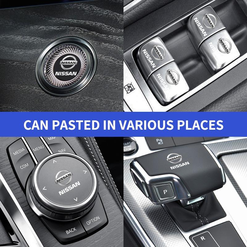 Car Window Lift Button Sticker Steering Wheel Decal Car Styling For Nissan Nismo Qashqai J11 J10 Juke X Trail T32 Tiida Leaf