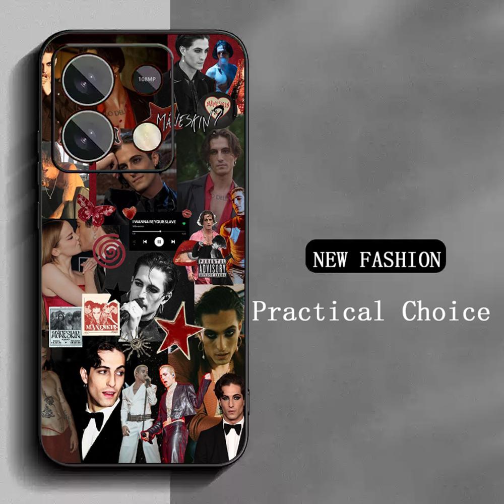 ManeS-skinS Hip Hop Design Phone Case For Redmi Note 14 13 12 11 Pro Plus S 5G 14C A3 Soft Black Phone Cover