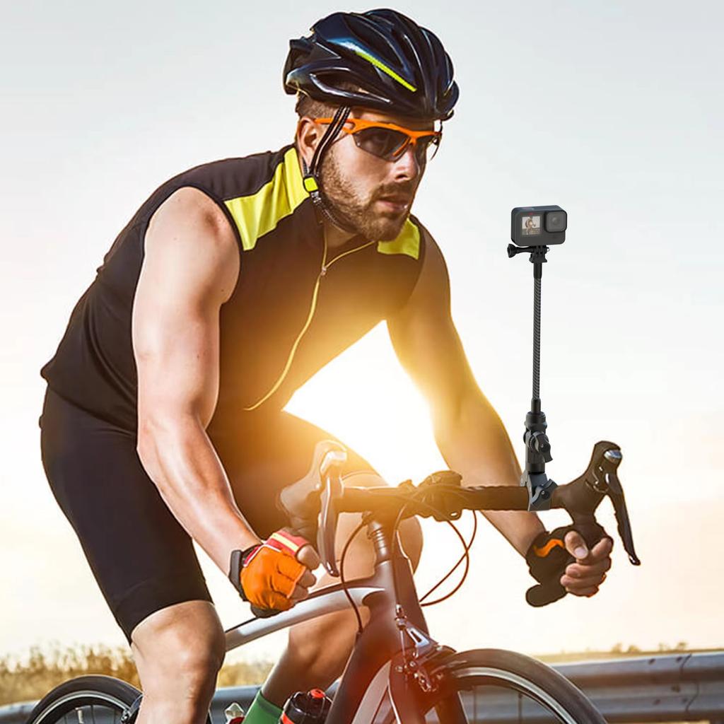 GP384 Motorcycle Handlebar Mount Action Camera Clamp Adapter Crab Plier Clip