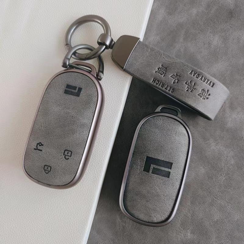 Shell Fob for 2023 Geely ROX 01 for BAIC Polestone 01 JISHI 01 3 Buttons Car Key Case Cover Protective  Car Interior Accessories