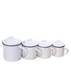 OLOEY Vintage White Enamel Mug