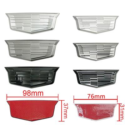 Pegatina Lateral de Guardabarros de Coche ABS Insignia de Maletero Trasero de Automóvil Logo para Emblema ESCALADE ATS BLS CT4 CT6 SRX STS XT4 XT5 SLR XT6 XTS