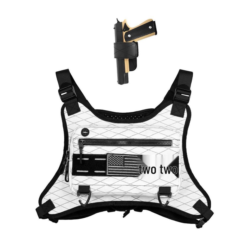 Tide Tactical Functional Vest Bag - Men's Casual Chest & Workwear Backpack