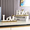 Modern Art Heart Shaped Minimalist Nordic Statue Living Love Electroplated DIY Room Ornament Sculpture Decoration Ceramic Table