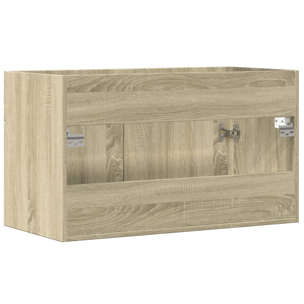 Washbasin Cabinet in Sonoma Oak 90 x 38.5 x 46 cm Particleboard