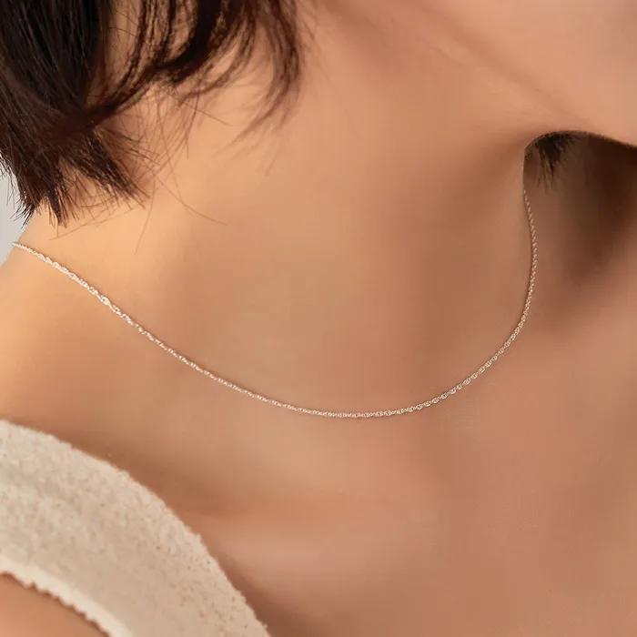 925 Silver Rope-style Chain Silver Necklace