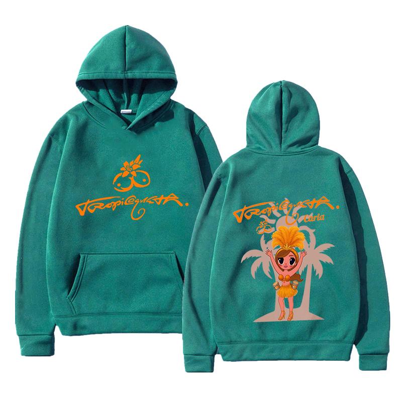 

Tropicoqueta Hoodie KAROL G 2025 Album Printing Sweatshirts Long Sleeve Female Hooded Pullovers Fleece Warm Unisex Streetwear S