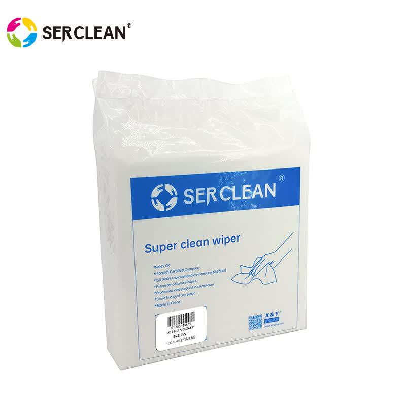 Serclean 9x9 inch Sub-Ultrafine Laser Sealed Cleanroom Wipes