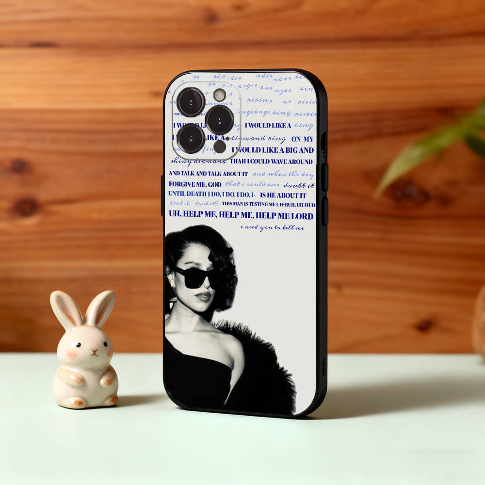 

R-Raye Singer Phone Case For iPhone17 16 15 14 13 12 11 Pro Max Plus,5G Soft Black Case iPhone13PRO
