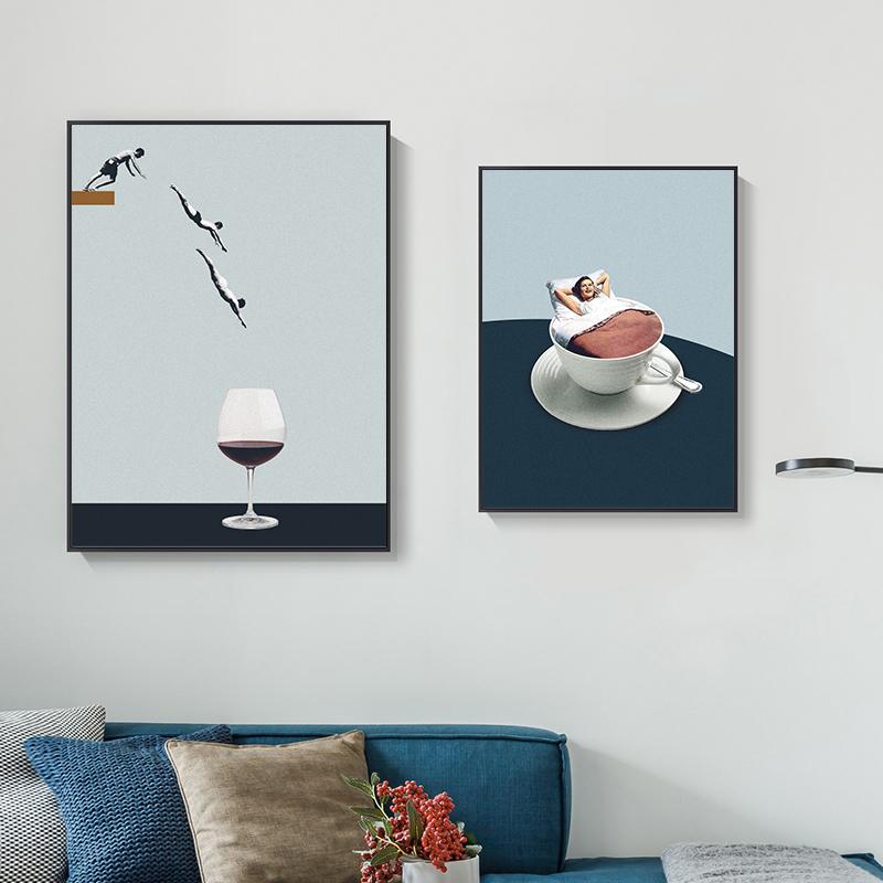 Funny Collages Posters Abstract Wall Art Canvas Painting Picture Print For Modern Living Room Home Decoration Mural