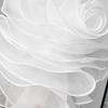 Fiori Petto 3D Stratificati Decorazione Abbigliamento Pieghettato Corsage Nuovo Fiore Rosa in Chiffon