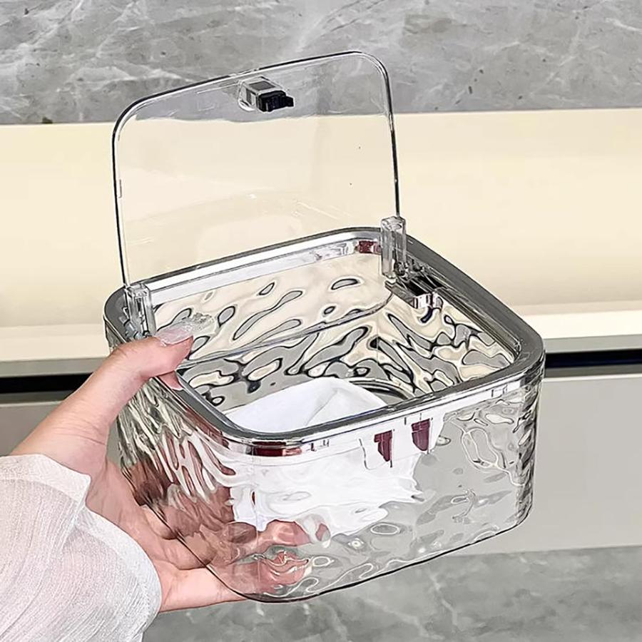 Large Capacity Laundry Detergent Storage Container with Scoop - Durable Plastic Organizer for Pods & Liquids, Press-On Lid