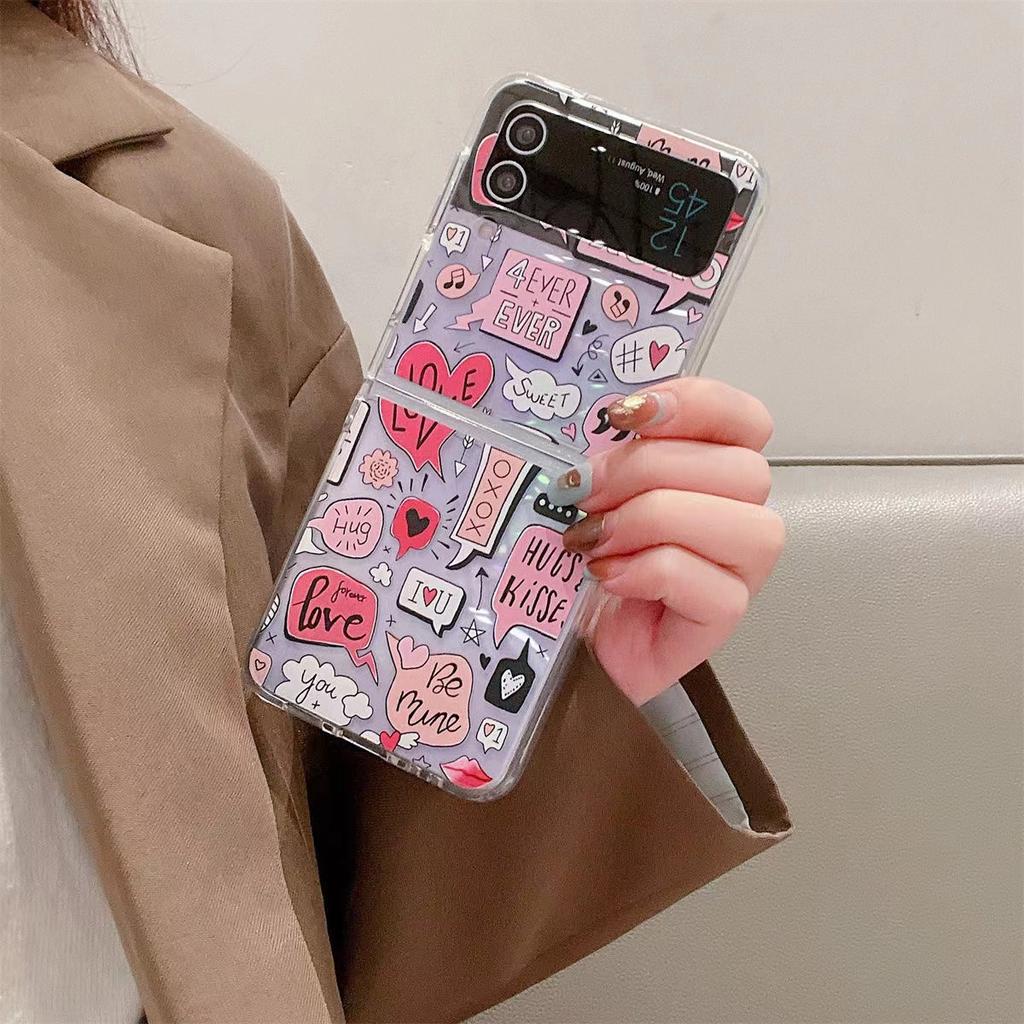 Leopard Print Foldable Phone Case For Samsung Z FLIP  3 4 5 F711 F9260 W22 5G On Samsung Z FOLD 3 4 5 F936 W23 ZFLIP Cases Cover