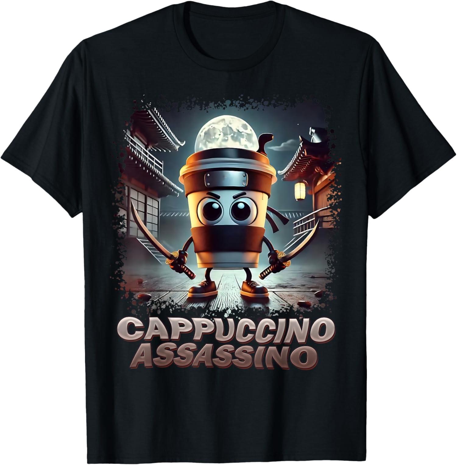 Cappuccino Assassino Italien Brainrot Meme T-Shirt Unisexe S