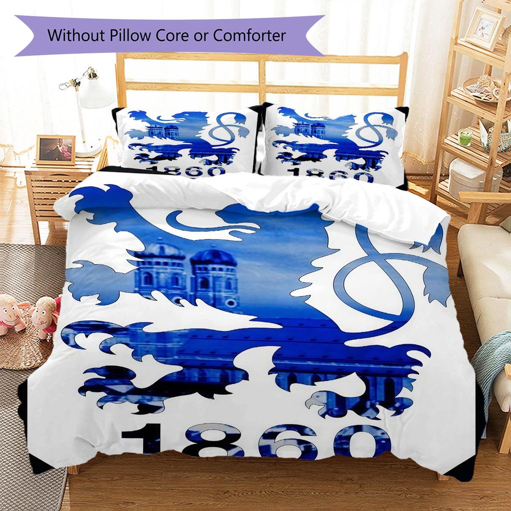 M60 Bedding Quilt Set Quilt Cover Pillowcase Home Decoration Birthday Gift (1 * duvet cover + 2 * pillowcase, without core)