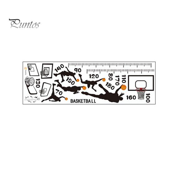 

Креативная баскетбольная диаграмма высоты, наклейка, диаграмма роста, измерение высоты, съемная декоративная самоклеящаяся наклейка на стену «сделай сам» Basketball