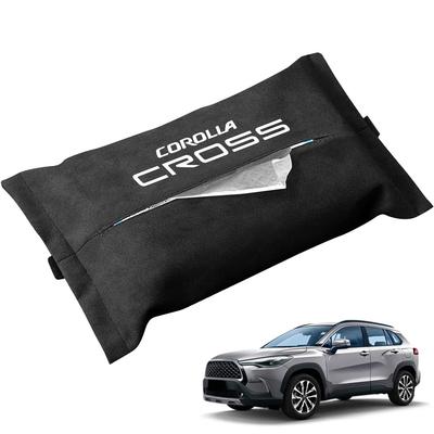 OuTLife Custom Auto-Taschentücher für den neuen Corolla Cross Passend für alle Custom Leder Luxuriös Einfach Custom Logo Hülle/Halter Serie, Taschentücher, Material, Gefühl,
