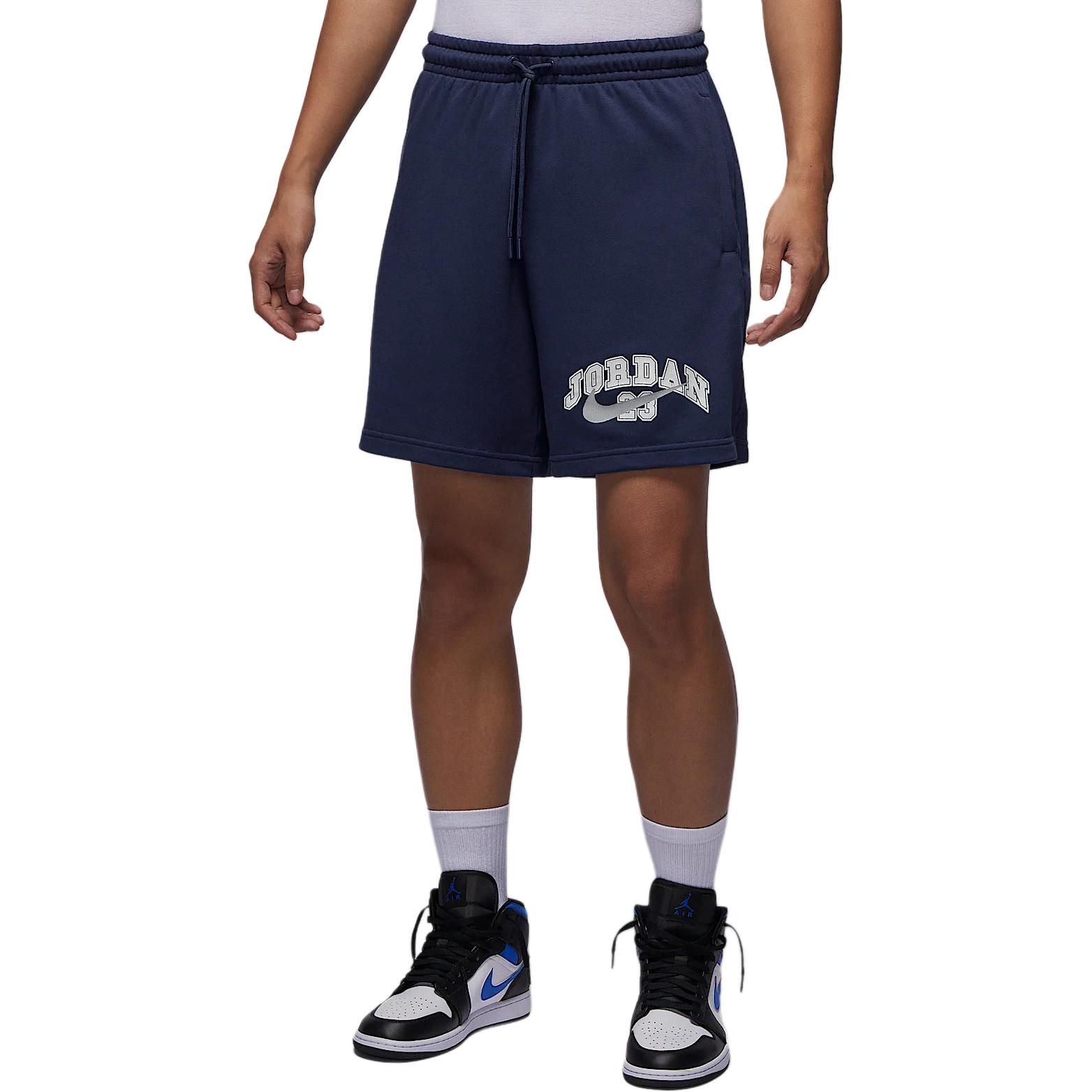 

Jordan MVP Fashion Simple Loose Lace-Up Three-Quarter Casual Shorts Men shorts Dark-Navy Light-Smoke-Grey IB7273-410 XL