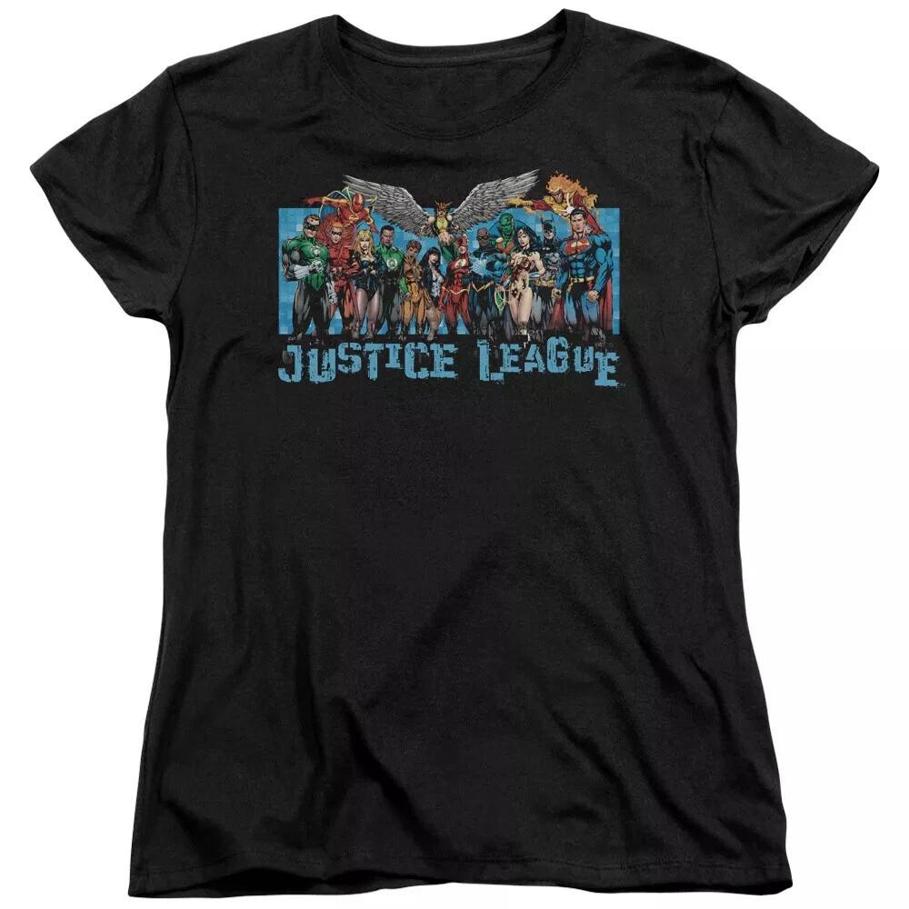 Justice League Of America  League Lineup  Women s T-Shirt 2XL