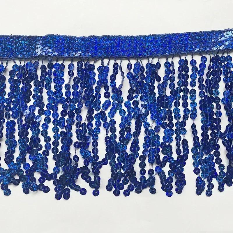 1-5M 16cm Meetee Sequin Tassel Fringe Latin Dress Lace Trims Ribbon Clothes Fringes Fabric Garment Crafts Sewing Accessories